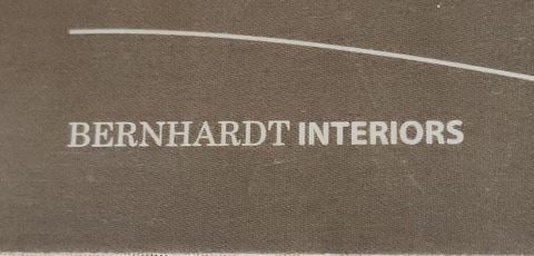 Elegant vintage Bauhaus/Deco style 7' sofa by NC Burnhardt Interiors down-filled w/ suede-type - 4