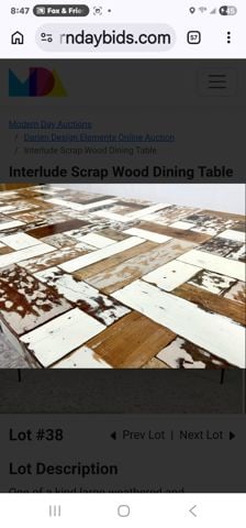 Unique 87"x 39" modern dining table w/ mosaic reclaimed wood lacquered top hand-crafted by Interlude - 3