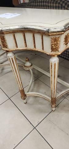 Magnificent Rare Vintage Neoclassical Italian Louis 16th Style Gilded Console. 61"x 22"x 32"h - 8
