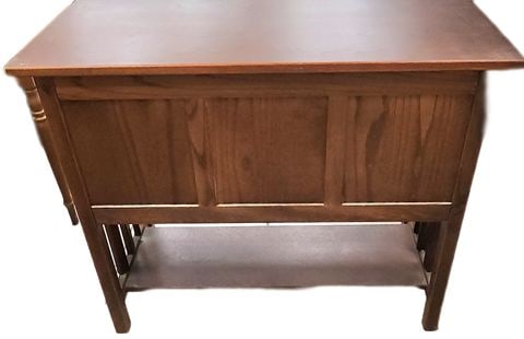 Vintage L. L. Bean Mission-Style Sideboard Storage or File Cabinet Made with Richly Grained Dark Oak - 2