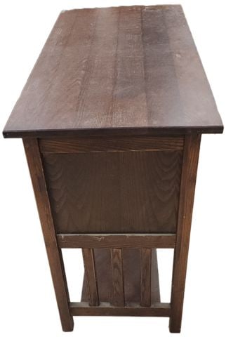 Vintage L. L. Bean Mission-Style Sideboard Storage or File Cabinet Made with Richly Grained Dark Oak - 6