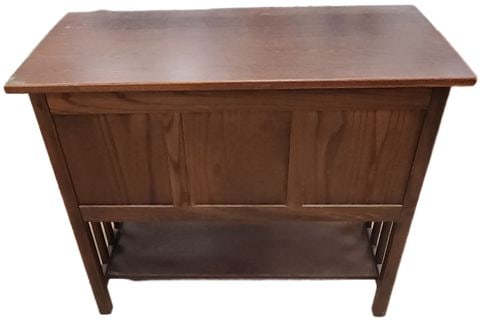 Vintage L. L. Bean Mission-Style Sideboard Storage or File Cabinet Made with Richly Grained Dark Oak - 8