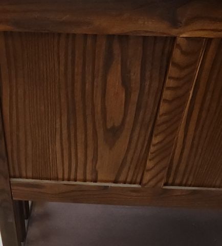 Vintage L. L. Bean Mission-Style Sideboard Storage or File Cabinet Made with Richly Grained Dark Oak - 9