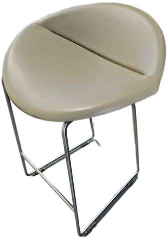 Set of 3 Leather & Chromed Steel Mick Bar Stools designed by Niels Bendtsen 2008 for Dutch Brand - 2