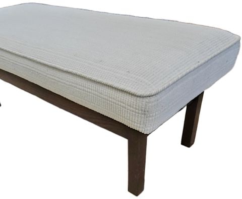 Vintage Ralph Lauren style upholstered bench for dining, in front of bed or extra seating 21×50 - 2