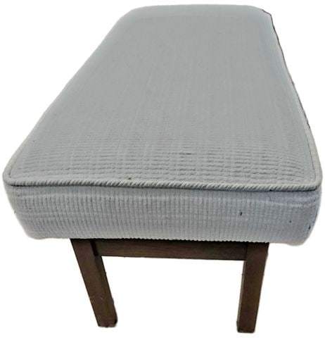 Vintage Ralph Lauren style upholstered bench for dining, in front of bed or extra seating 21×50 - 4