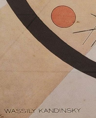 Vintage Phila. Museum 36x36 Poster, Circles in a Circle, Wassily Kandinsky's acclaimed 1923 Painting - 2