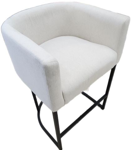 Pair of hi-design contemporary modern upholstered counter stools. Perfect for most any decor. - 2