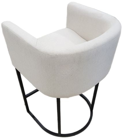 Pair of hi-design contemporary modern upholstered counter stools. Perfect for most any decor. - 4