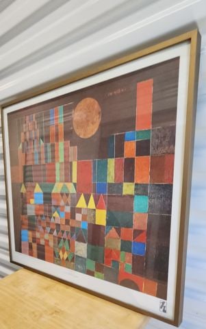 Rare 1988 Exhibition Poster of Paul Klee's Iconic "Castle and Sun" from Collection of G. D. Thompson - 2