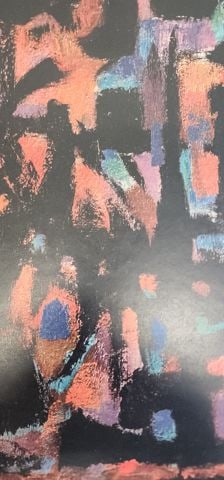 Vintage Print of 1951 Abstract Painting Crown of Thorns by Renown French Artist, Alfred Manessier. - 3