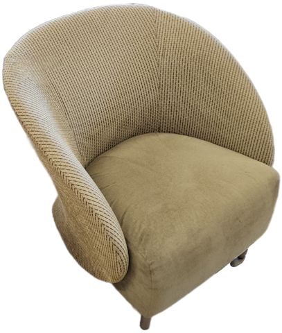 Luxury designer accent side chair by Keilhauer w/ great sculptural look.. - 2