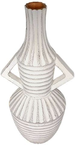 Artful Postmodern painted wood sculpture vase depicting female figure - 3
