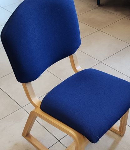 Pair of Mid-Century Modern Scandinavian Style two-position side chairs by University Loft of Indiana - 2