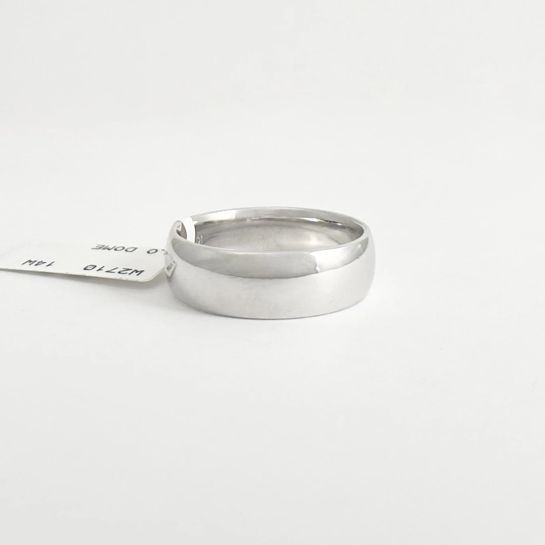 Men's Wide Classic Comfort Fit Wedding Band Ring 14K White Gold, Size 10.5, 7 mm - 6