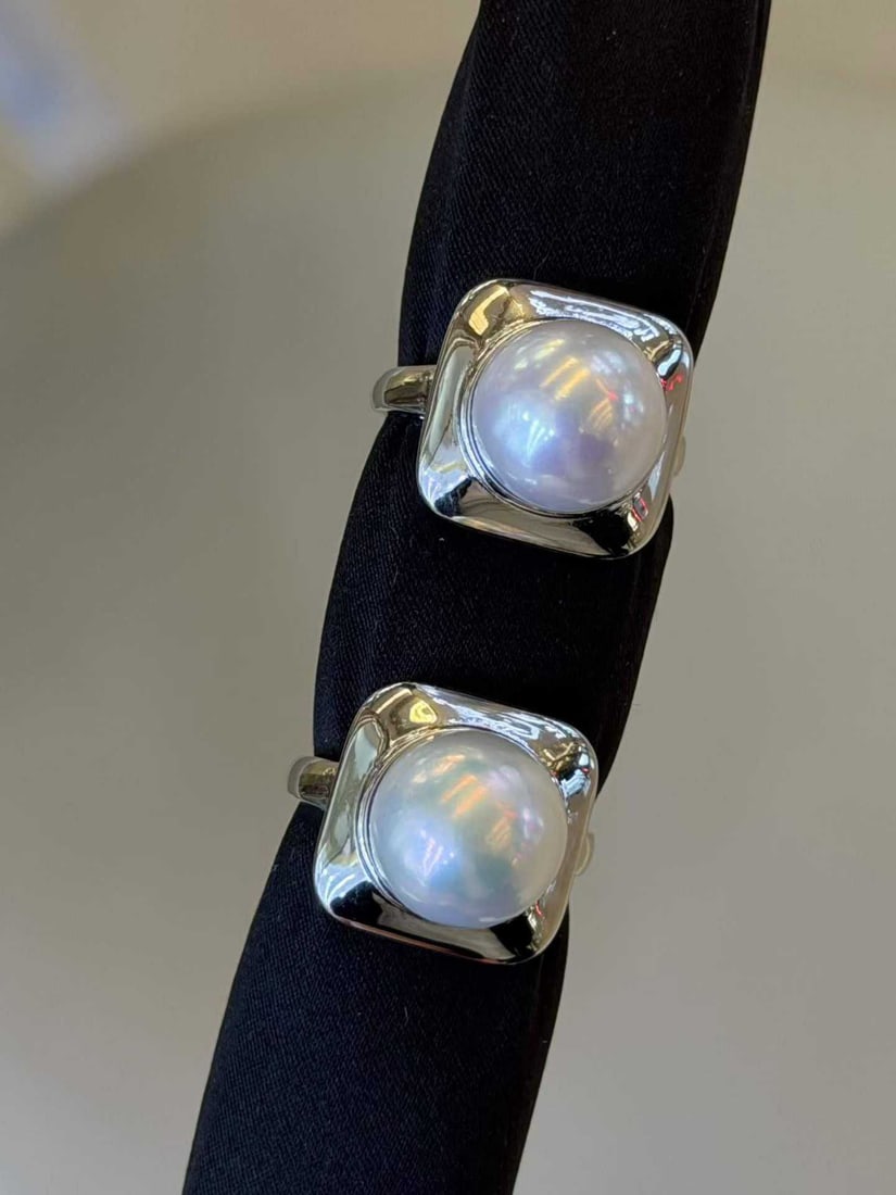 Sterling Silver Edison Pearl Ring - 4