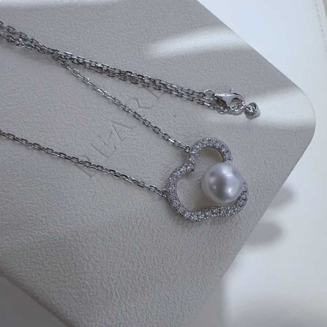Sterling Silver Natural Pearl Necklace - 3