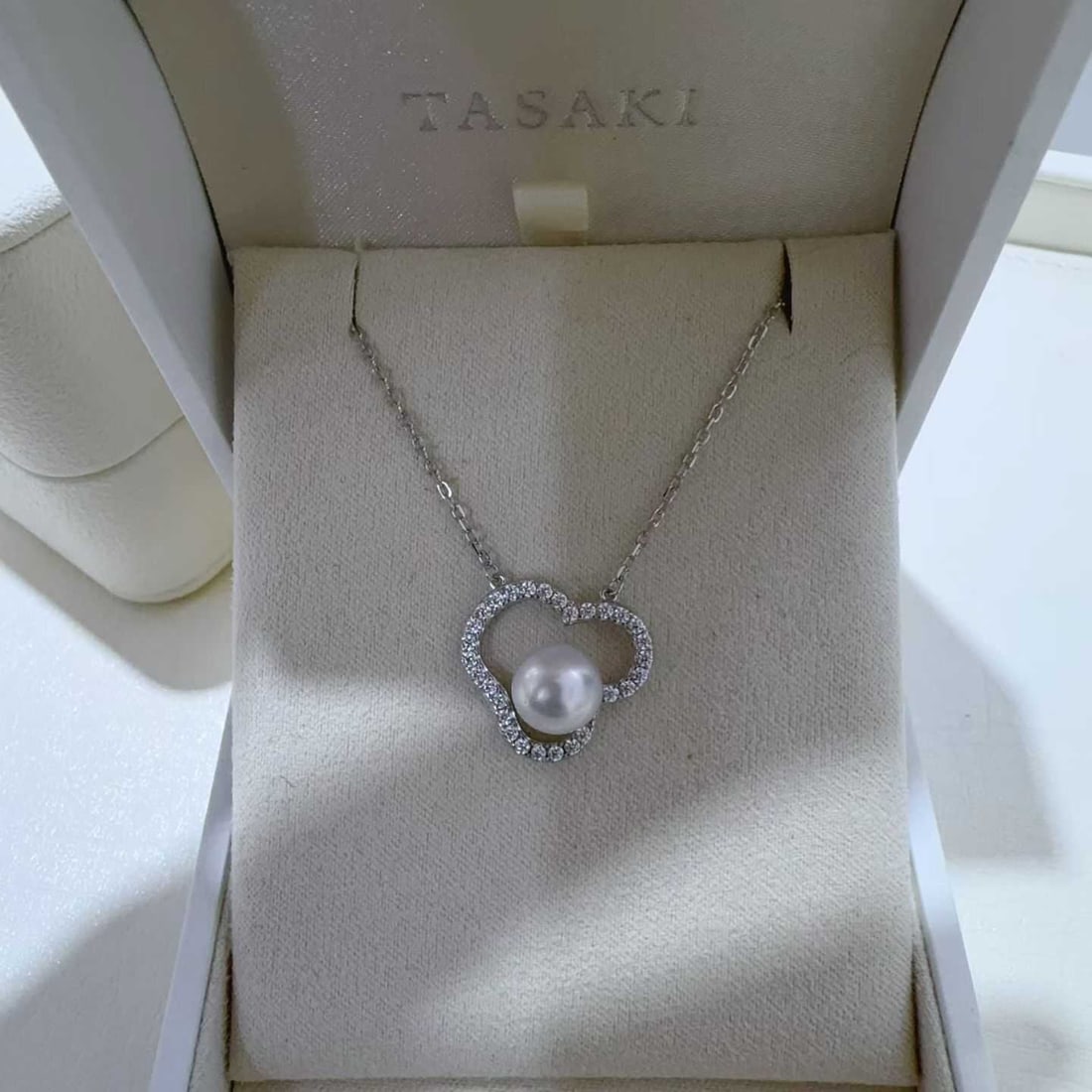 Sterling Silver Natural Pearl Necklace - 7