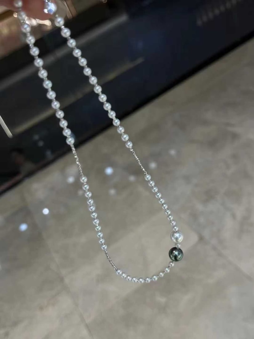 18K Gold Pearl Necklace - 2