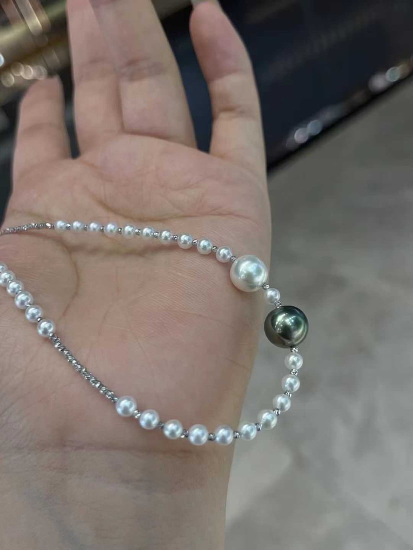 18K Gold Pearl Necklace - 4