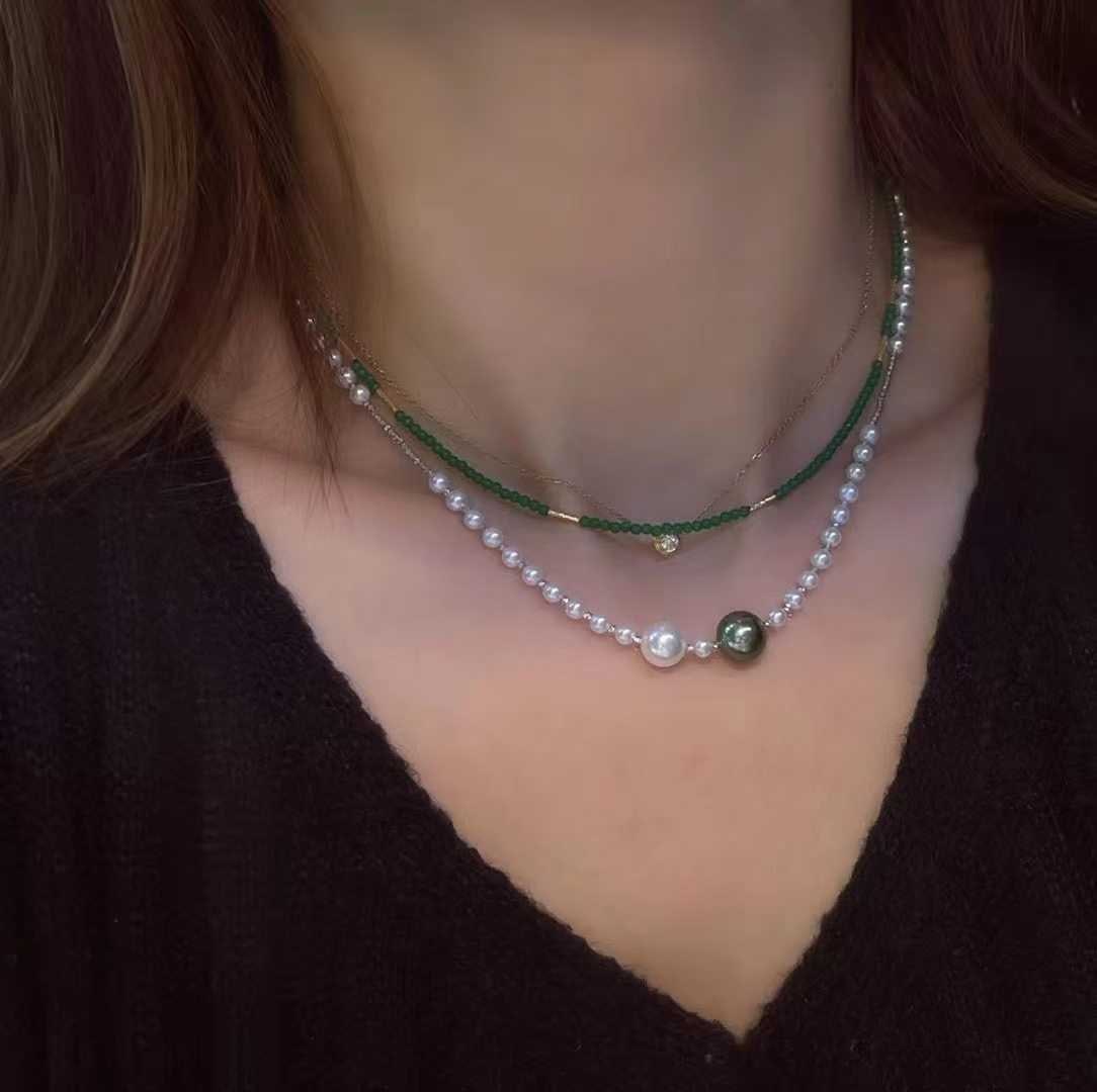 18K Gold Pearl Necklace - 5