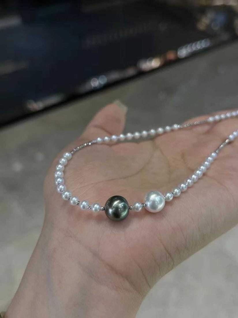 18K Gold Pearl Necklace - 6