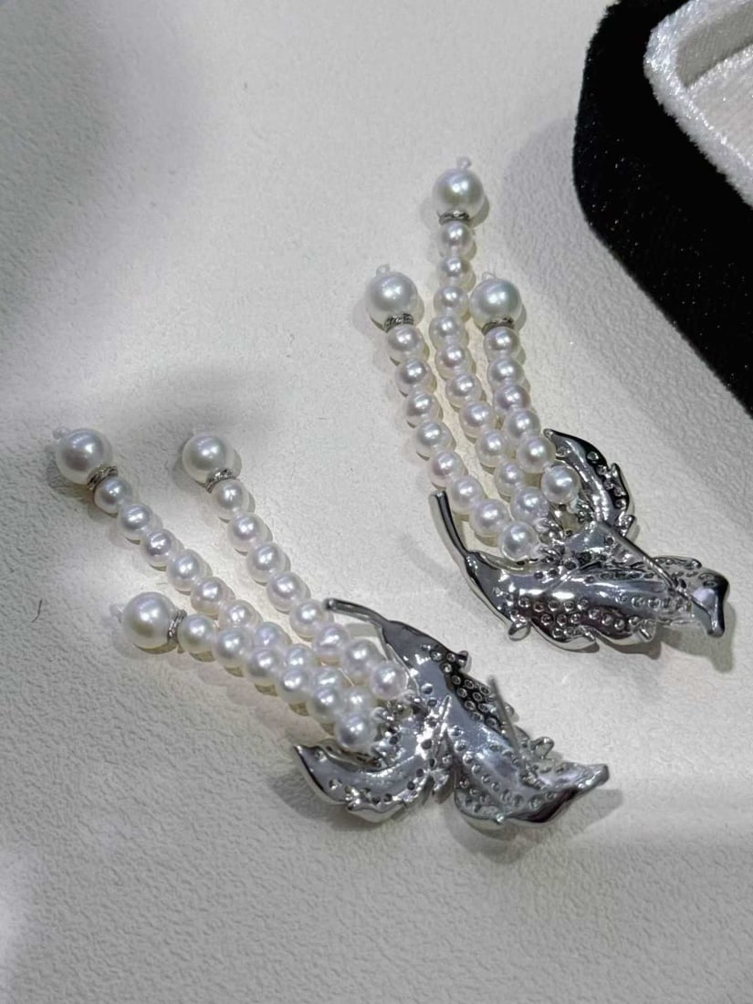 Sterling Silver Freshwater Pearl Earrings - 2