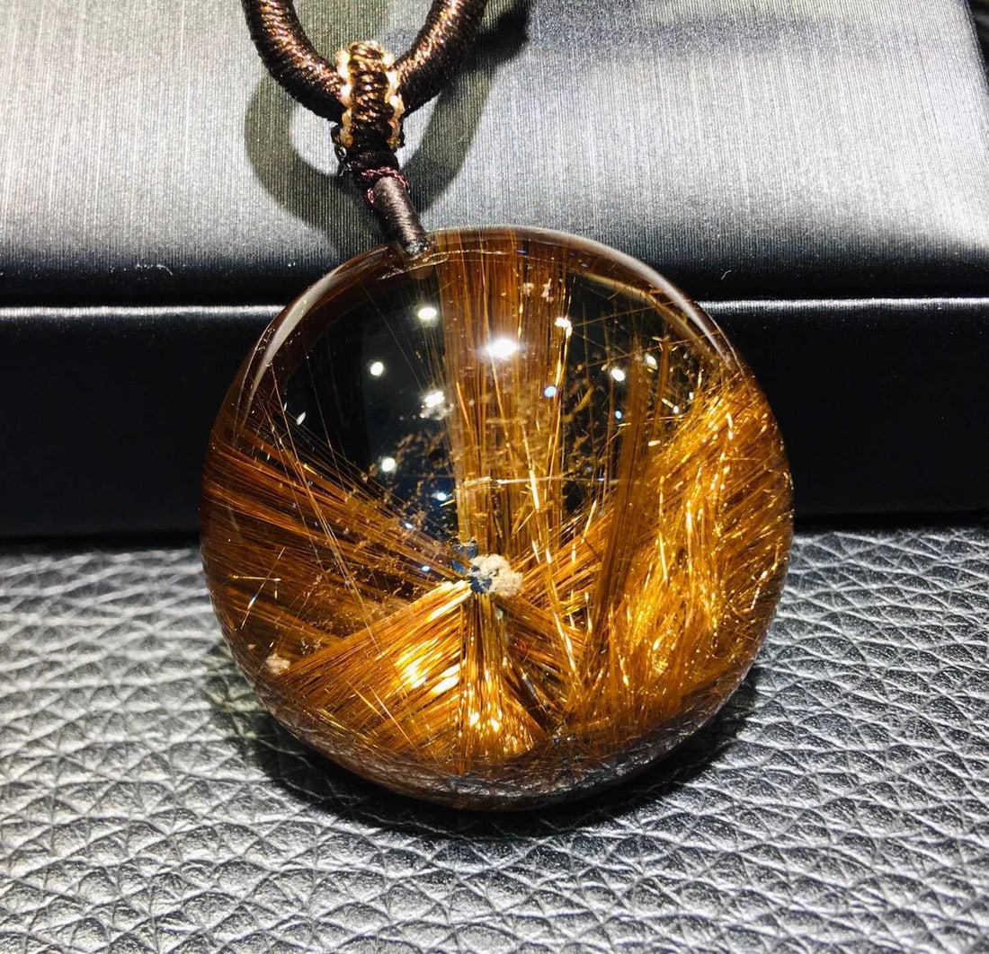 Natural Rutilated Quartz Pendant - 2