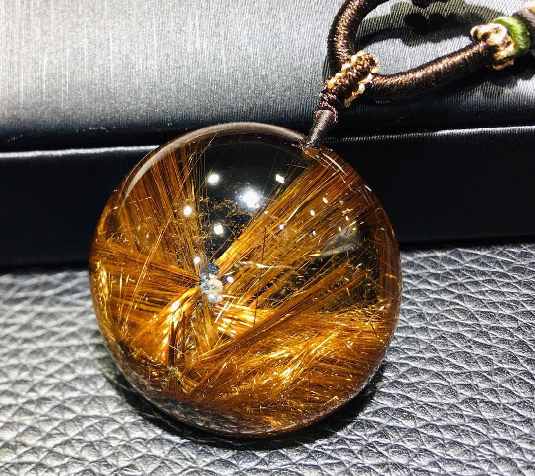 Natural Rutilated Quartz Pendant - 3