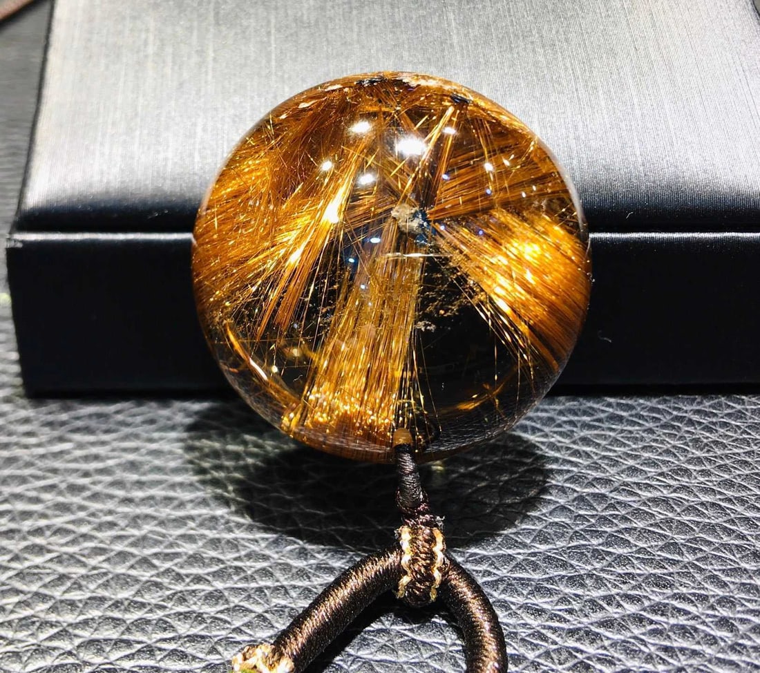 Natural Rutilated Quartz Pendant - 5