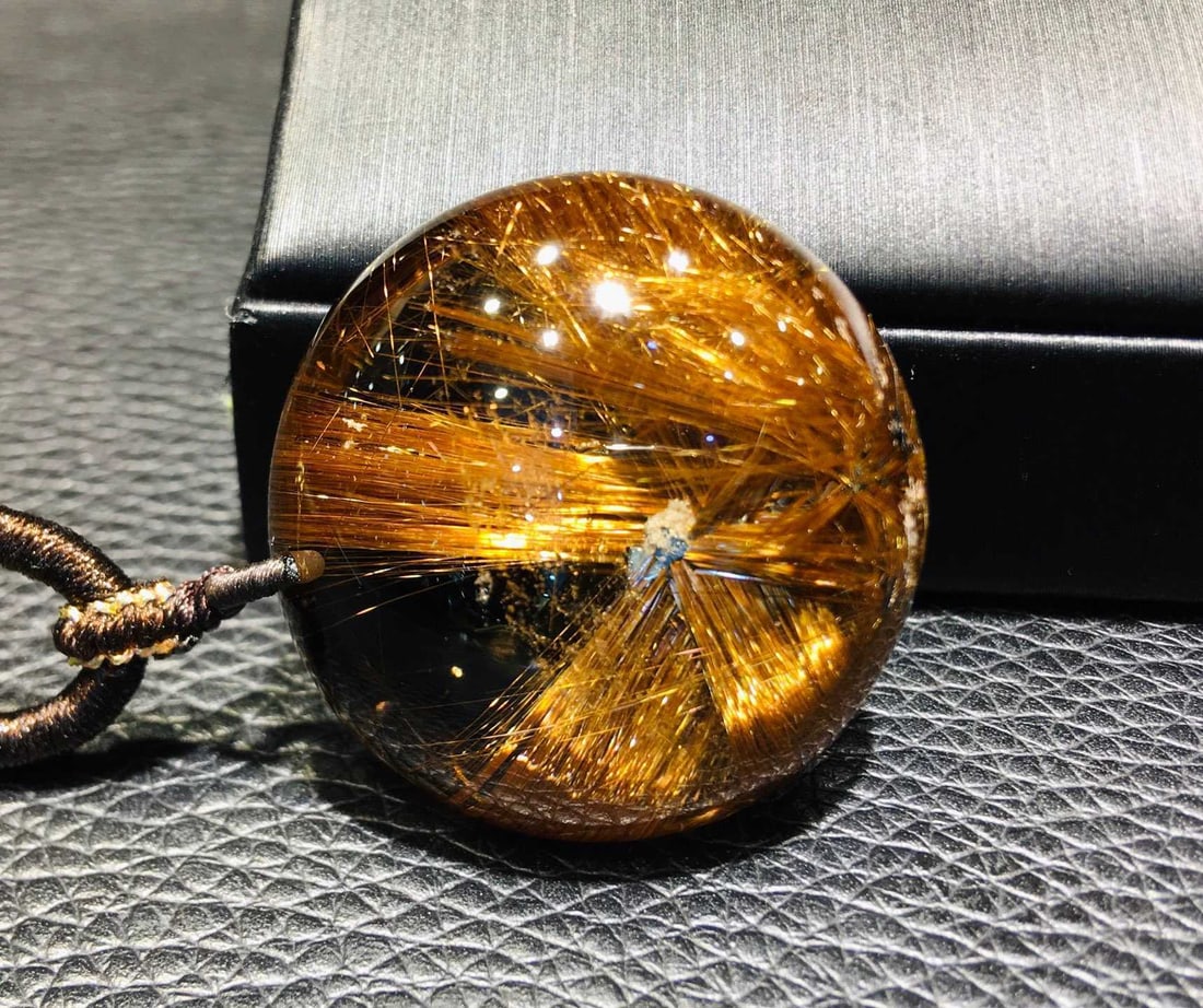 Natural Rutilated Quartz Pendant - 6