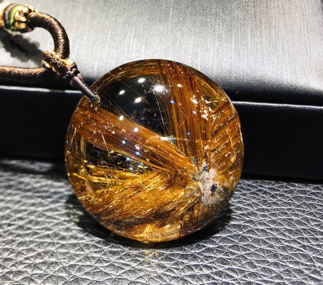 Natural Rutilated Quartz Pendant - 7