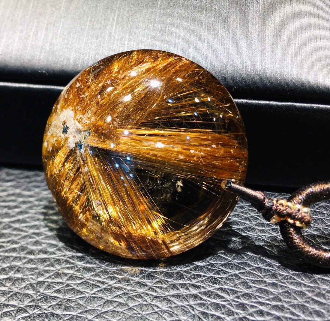 Natural Rutilated Quartz Pendant - 8