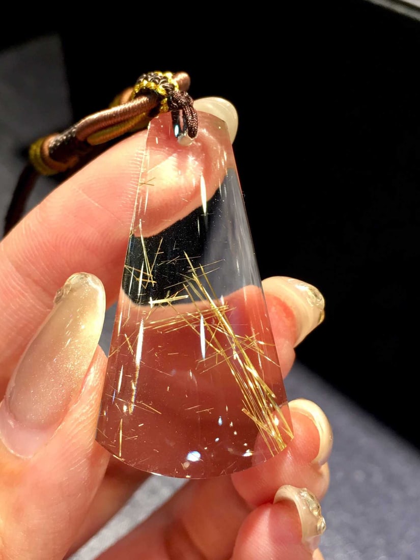 Natural Rutilated Quartz Pendant (1 of 4)