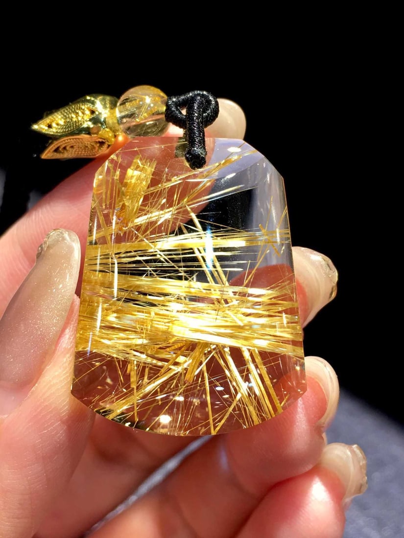 Natural Rutilated Quartz Pendant (1 of 6)