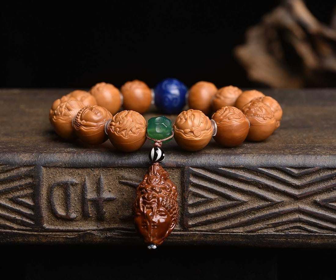 Natural Monkey Head Walnut Bracelet - 3