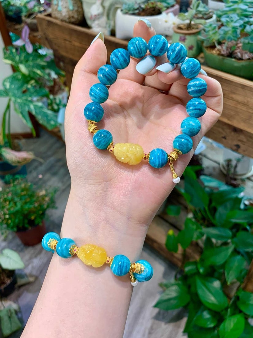 Natural Amazonite Bracelet - 4