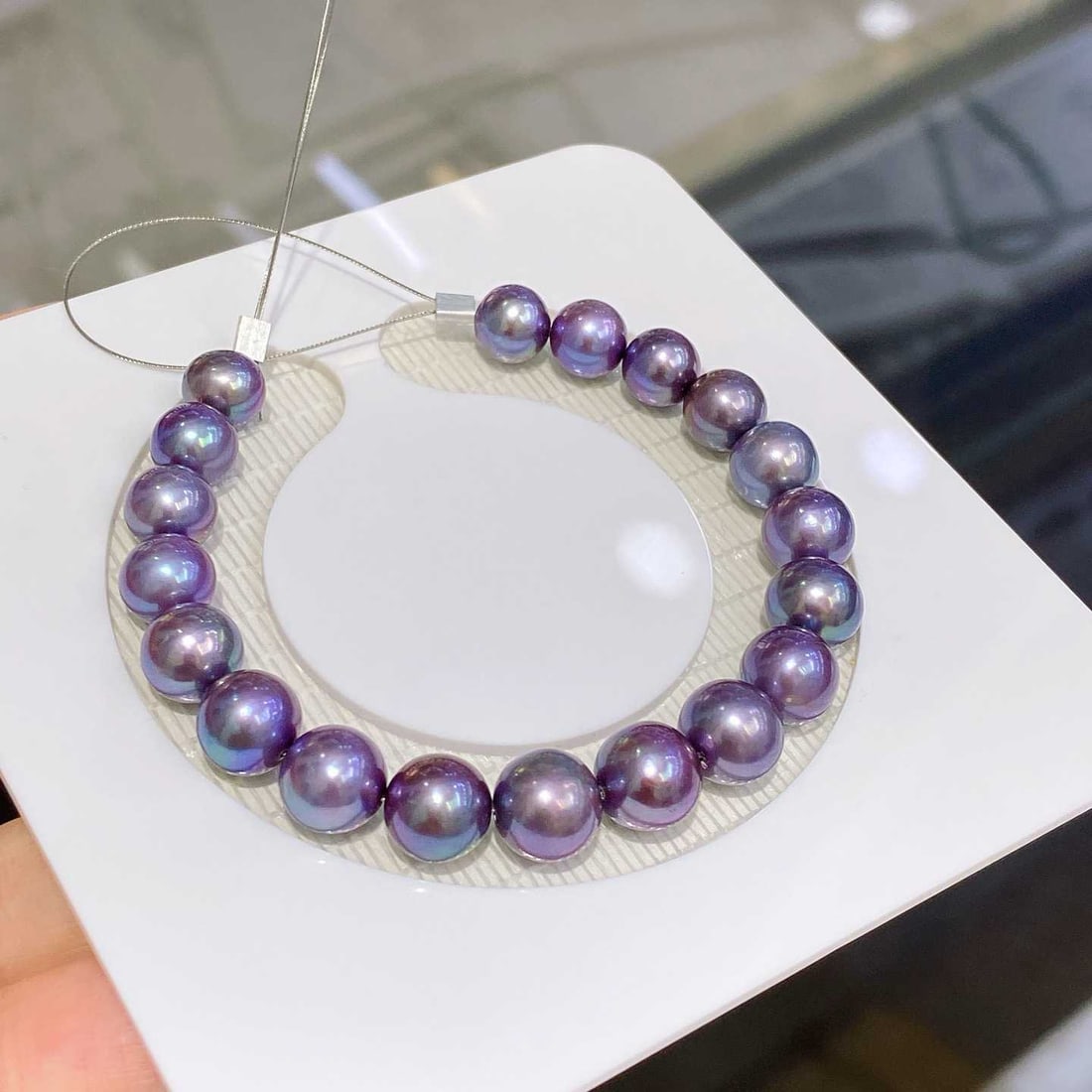 Purple Edison Pearl Bracelet - 3