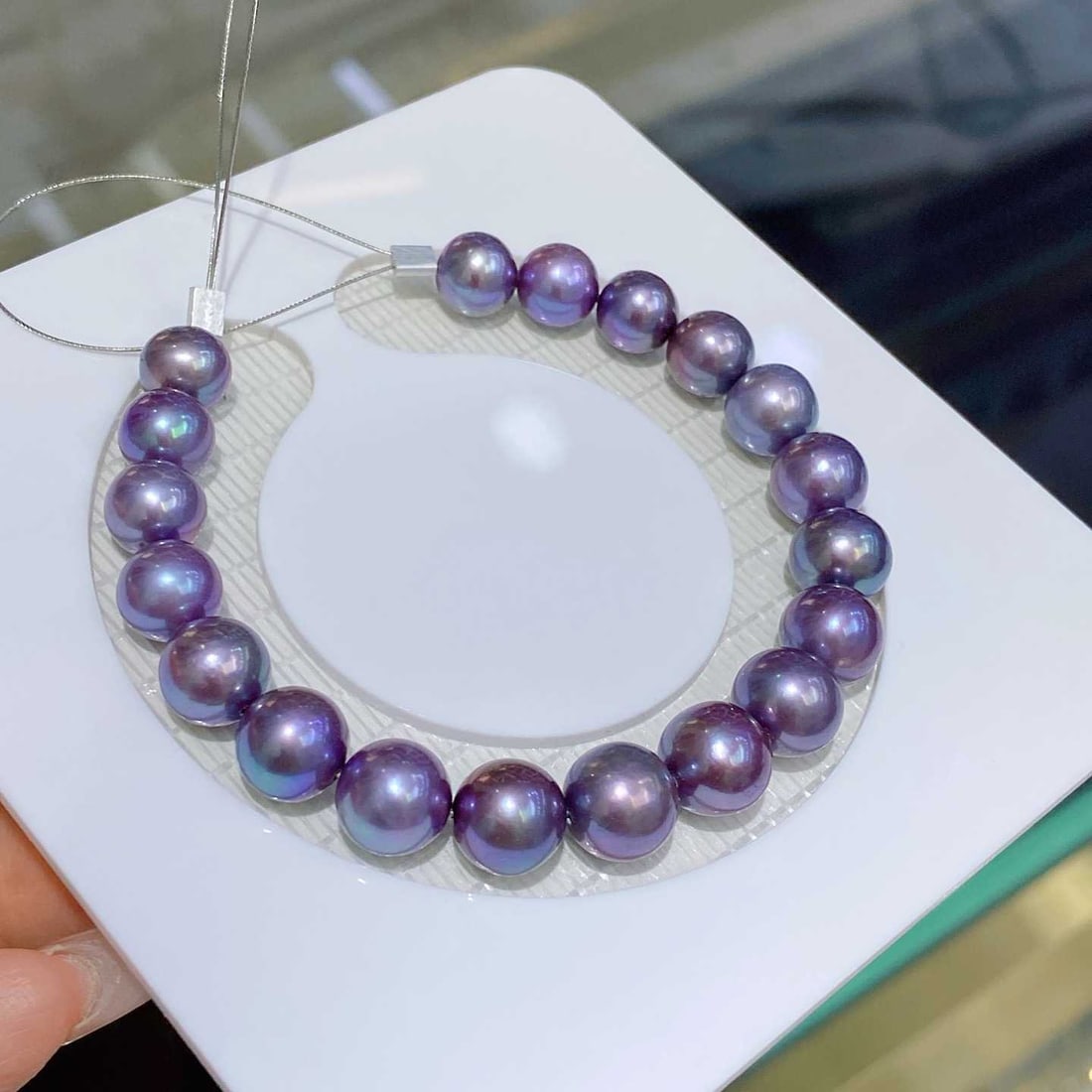 Purple Edison Pearl Bracelet - 4