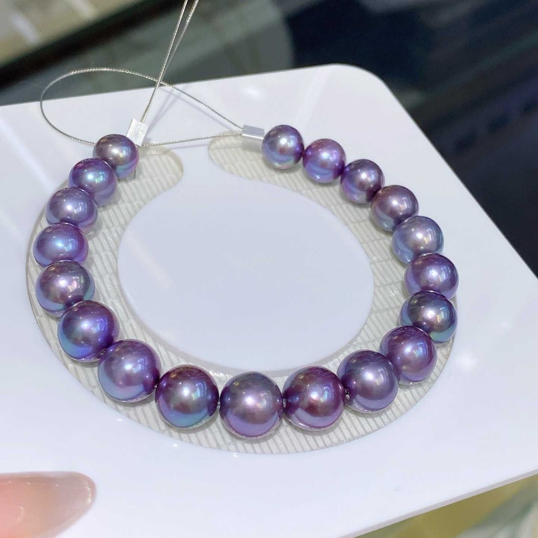 Purple Edison Pearl Bracelet - 5
