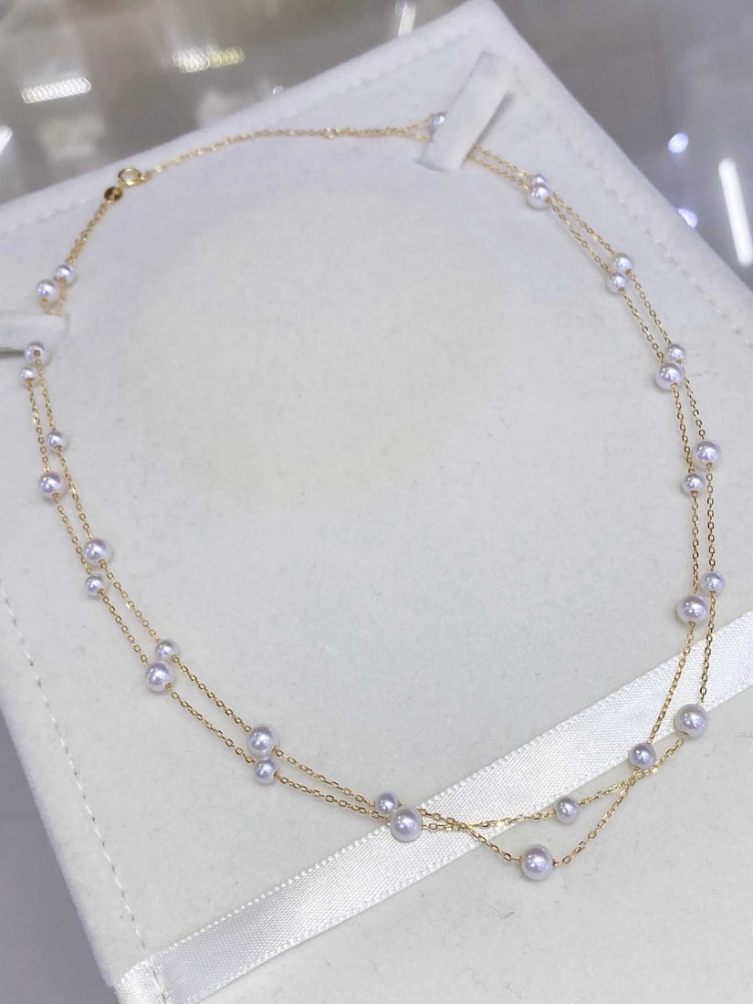 925 Sterling Silver Gold-Plated Freshwater Pearl Necklace (1 of 6)