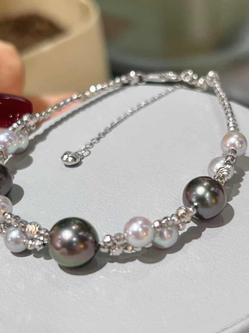 Akoya pearl necklace, 8-10mm - 2