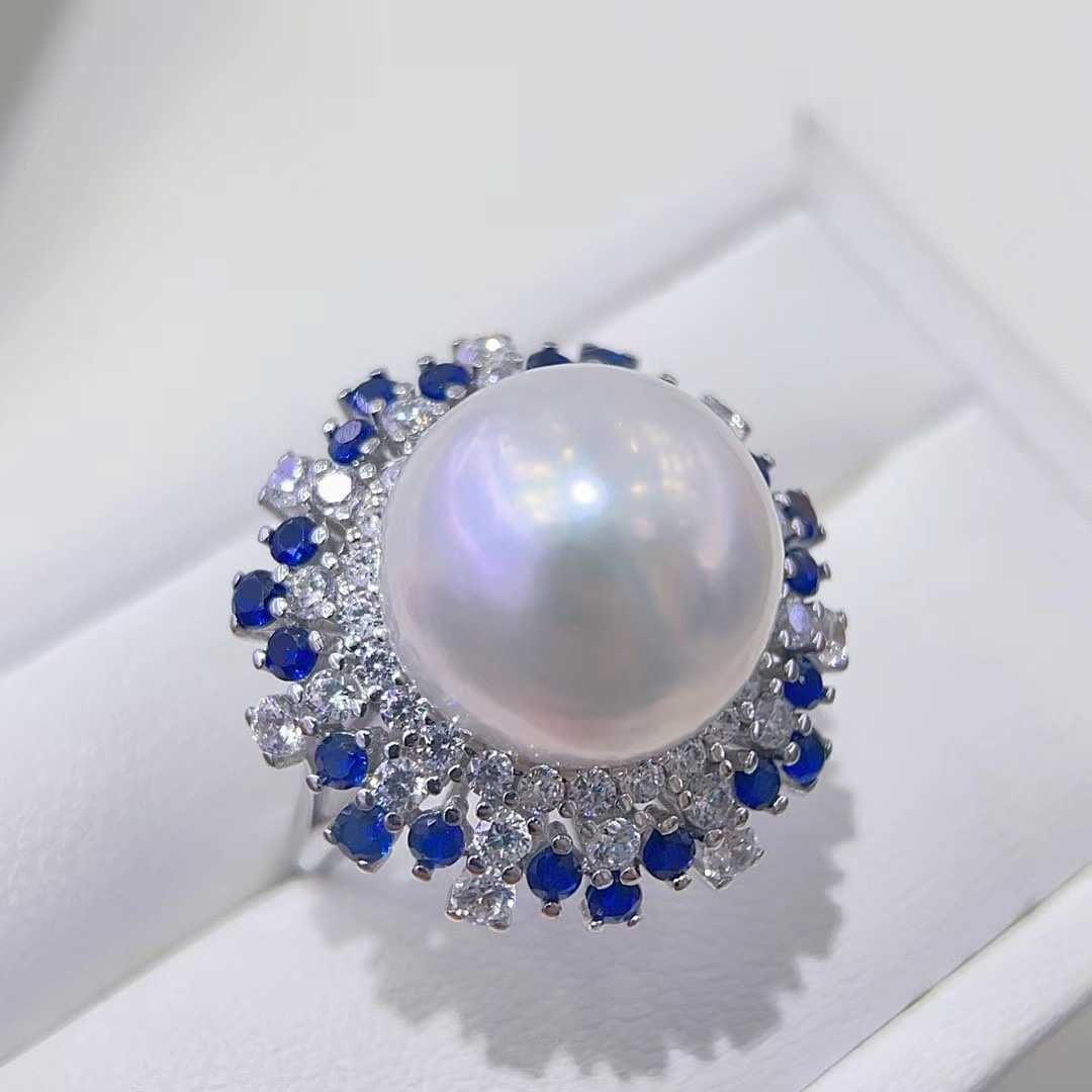 925 Silver High-Quality Edison Pearl Ring - 3
