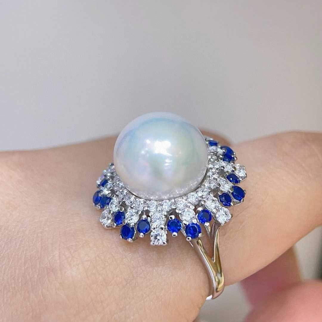 925 Silver High-Quality Edison Pearl Ring - 4