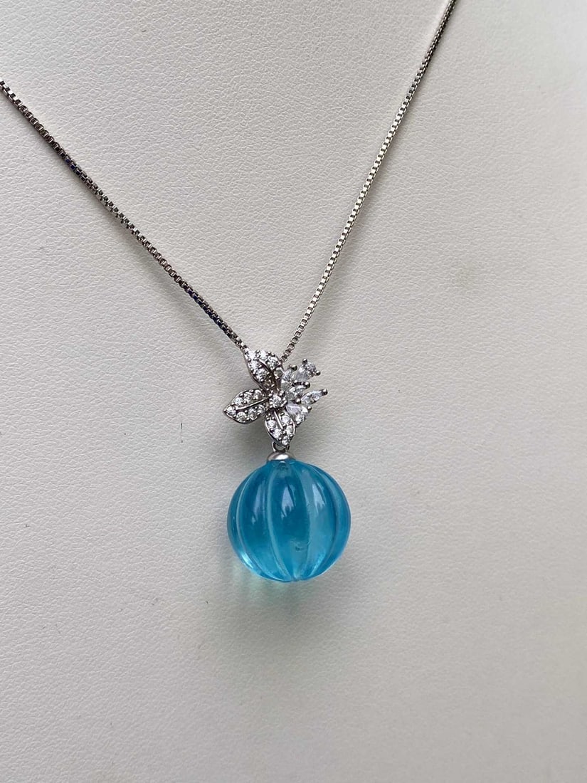 Aquamarine Pendant - 2
