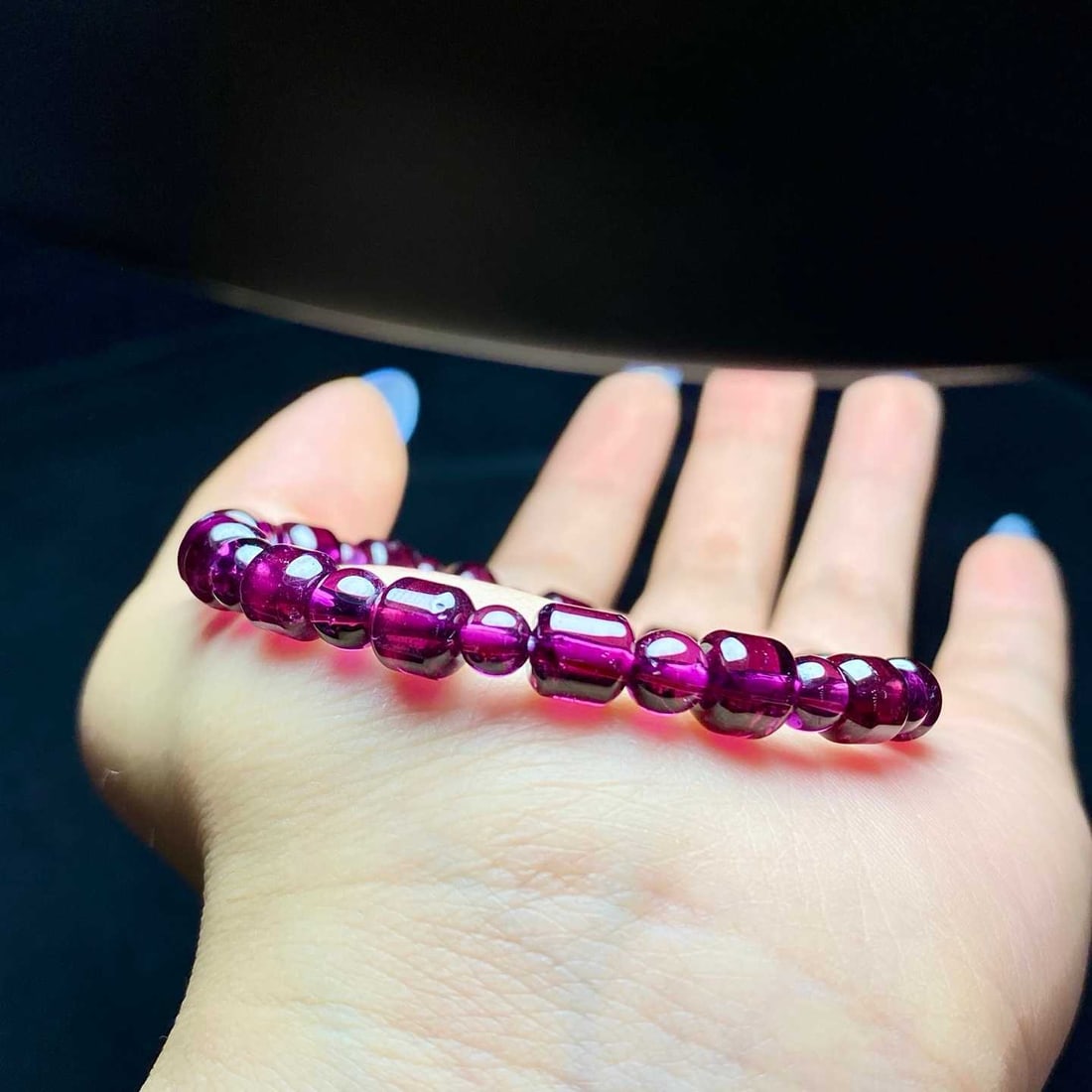 Natural Purple Garnet Bracelet - 2