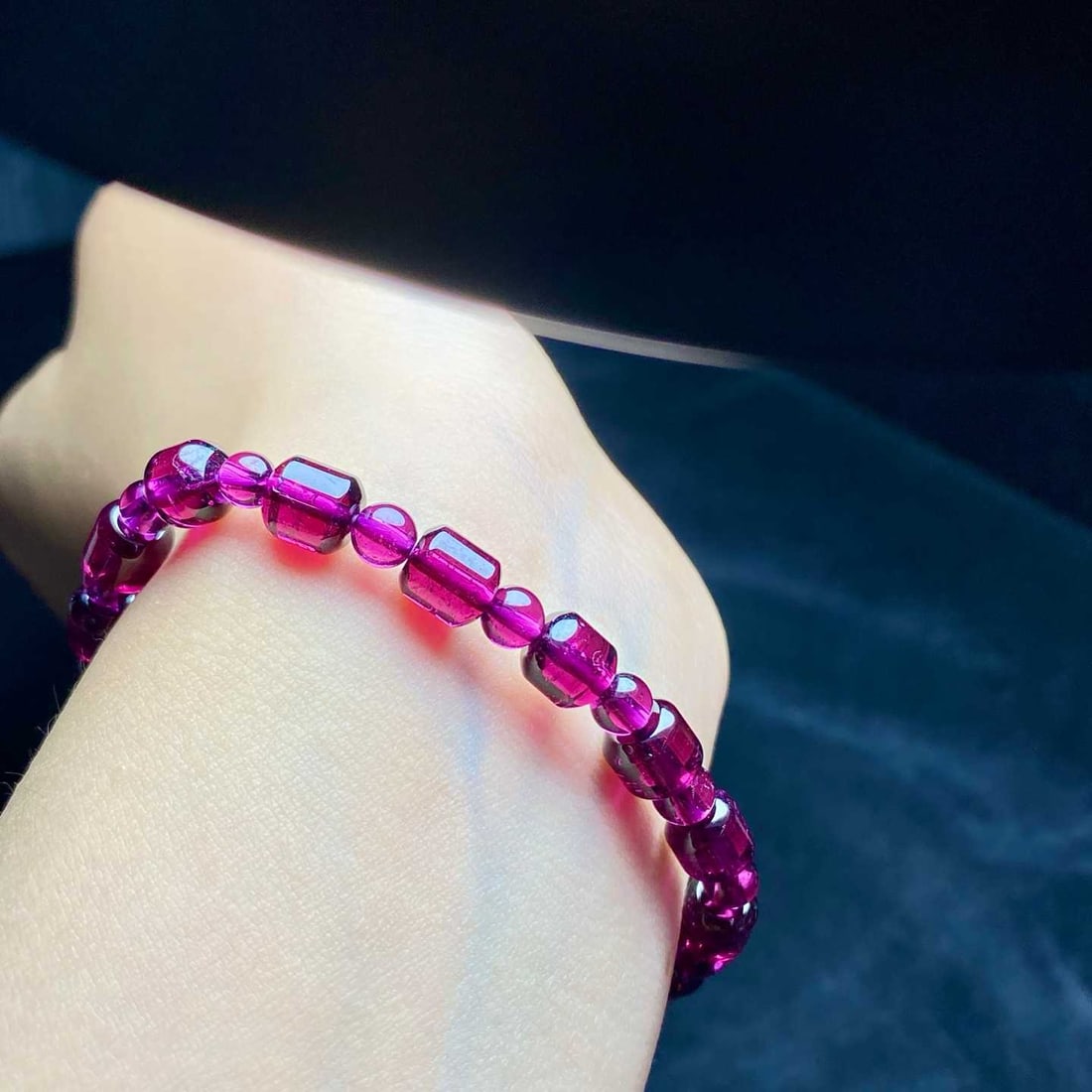 Natural Purple Garnet Bracelet - 3