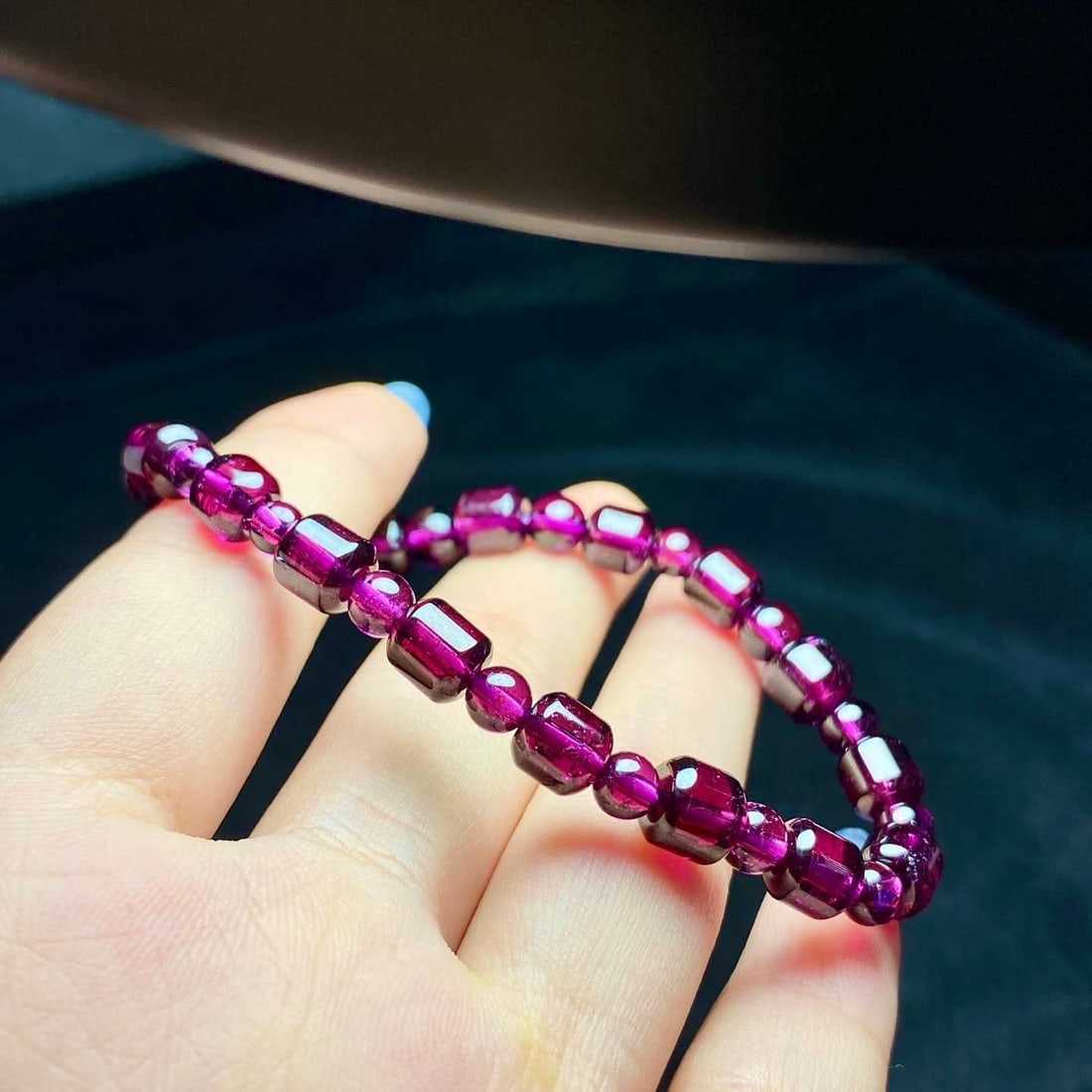 Natural Purple Garnet Bracelet - 4