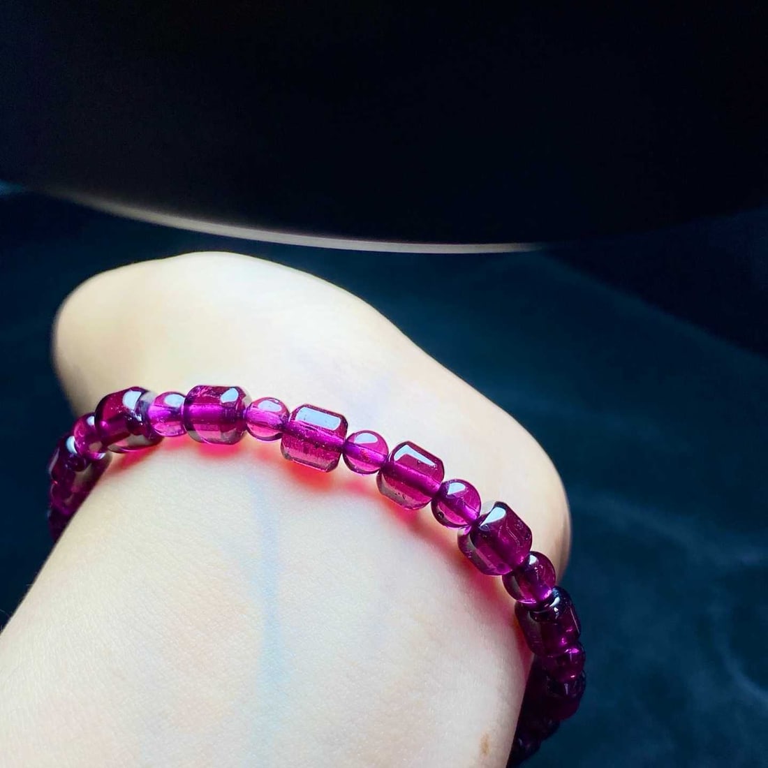 Natural Purple Garnet Bracelet - 5
