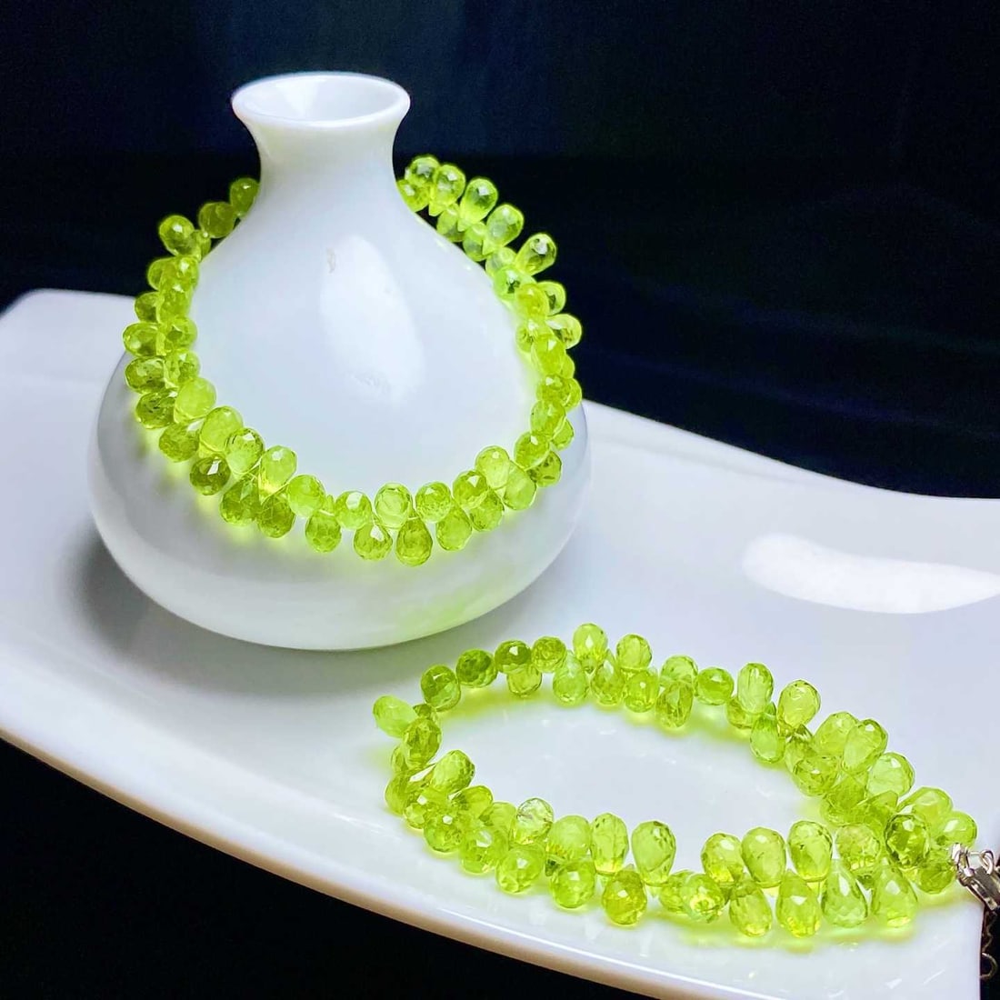 Natural Peridot Bracelet - 2